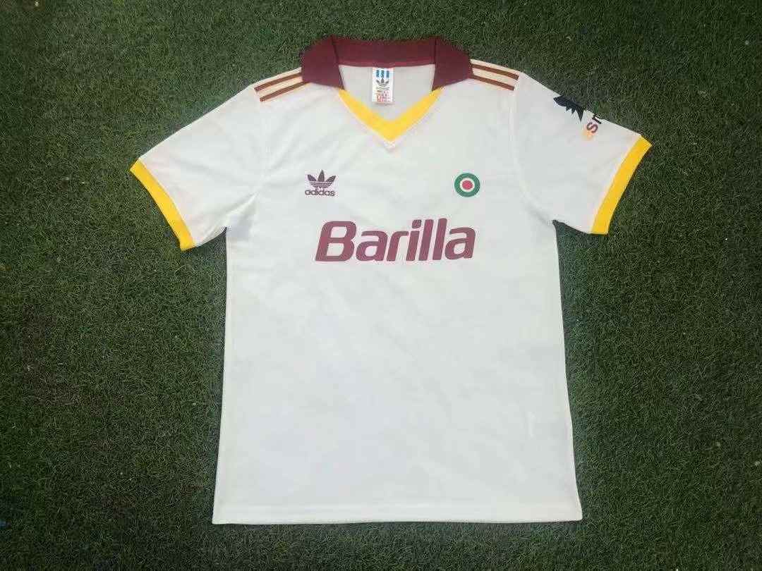 91 92 Roma away retro S-XXL 91 92 罗马 客场 复古 S-XXL
