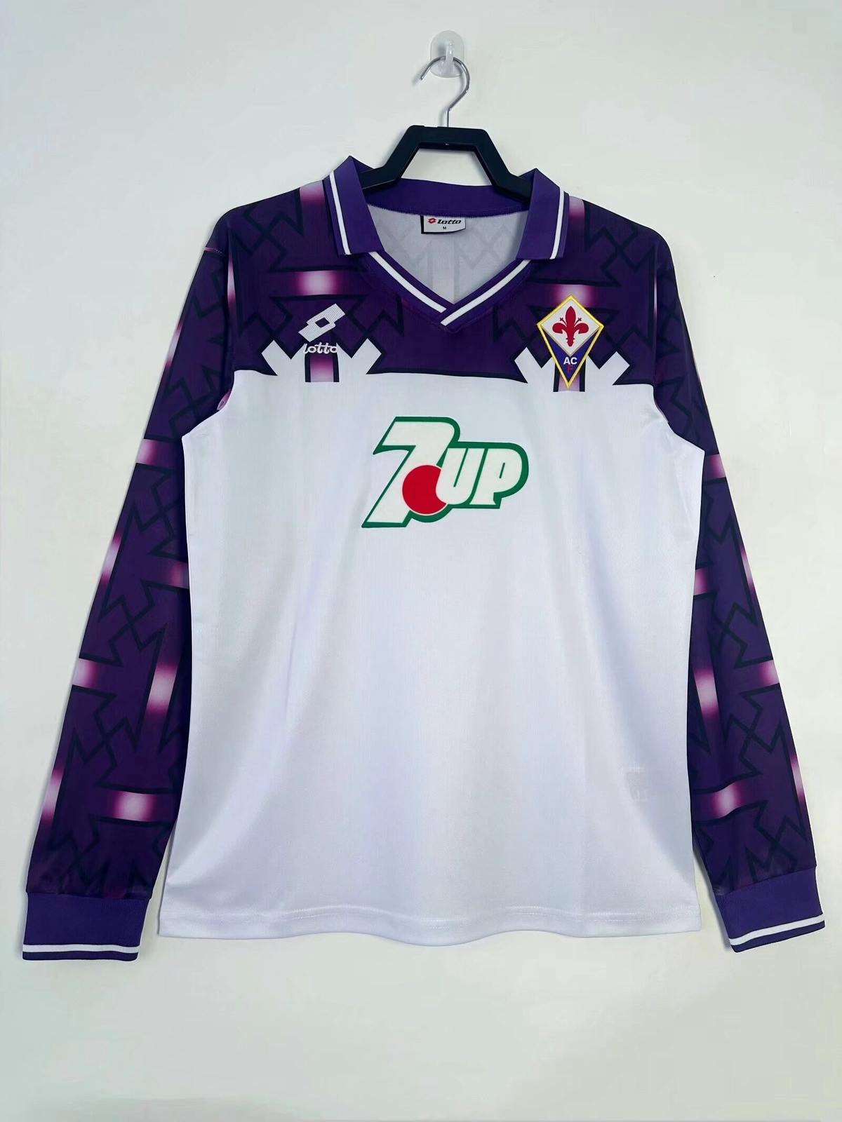 92 93 Fiorentina home long sleeved retro 1992 93 佛罗伦萨 客场 长袖 复古