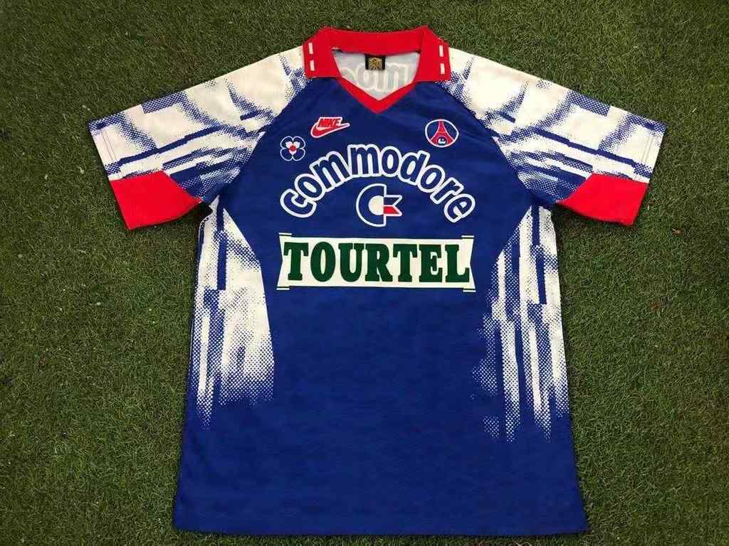 92 93 PSG home retro 巴黎 主场 复古 S-XXL