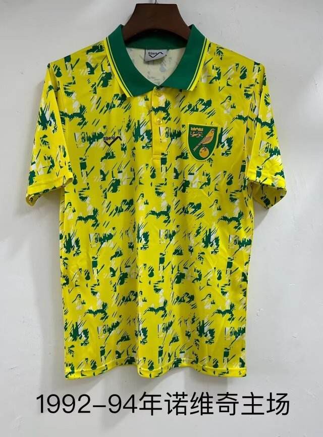 92 94 Norwich City home retro 92 94 诺维奇 主场 复古