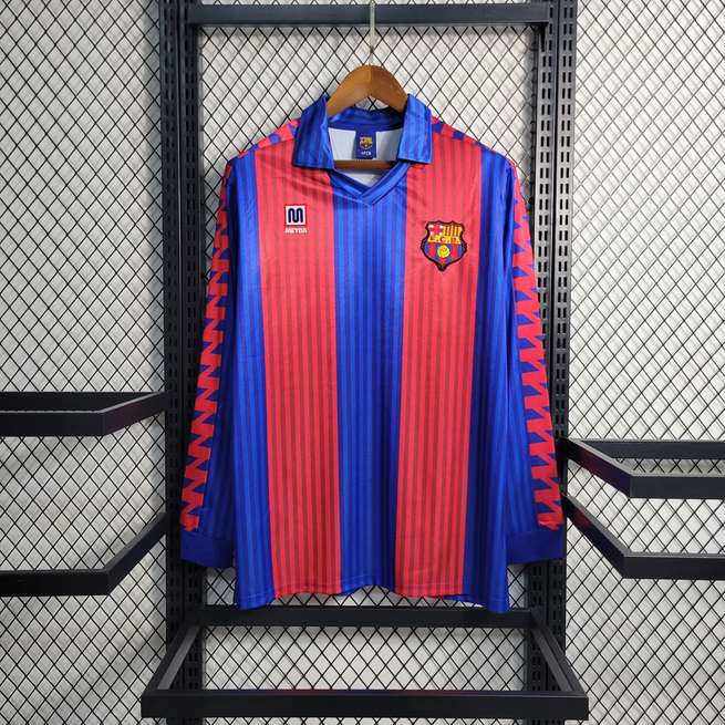 92 Barcelona Home Long Sleeve Retro 92 巴萨 主场 长袖 复古