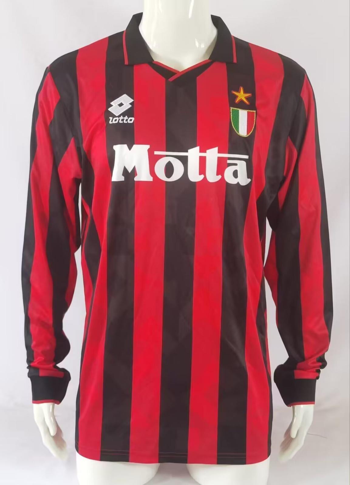 93 94 AC Milan home long sleeves retro 93 94 AC米兰 主场 长袖 复古