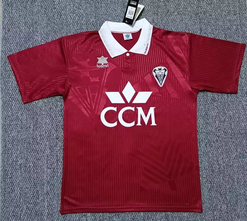 94 95 Albacete away Retro size S-2XL 94 95 阿尔巴塞特 客场