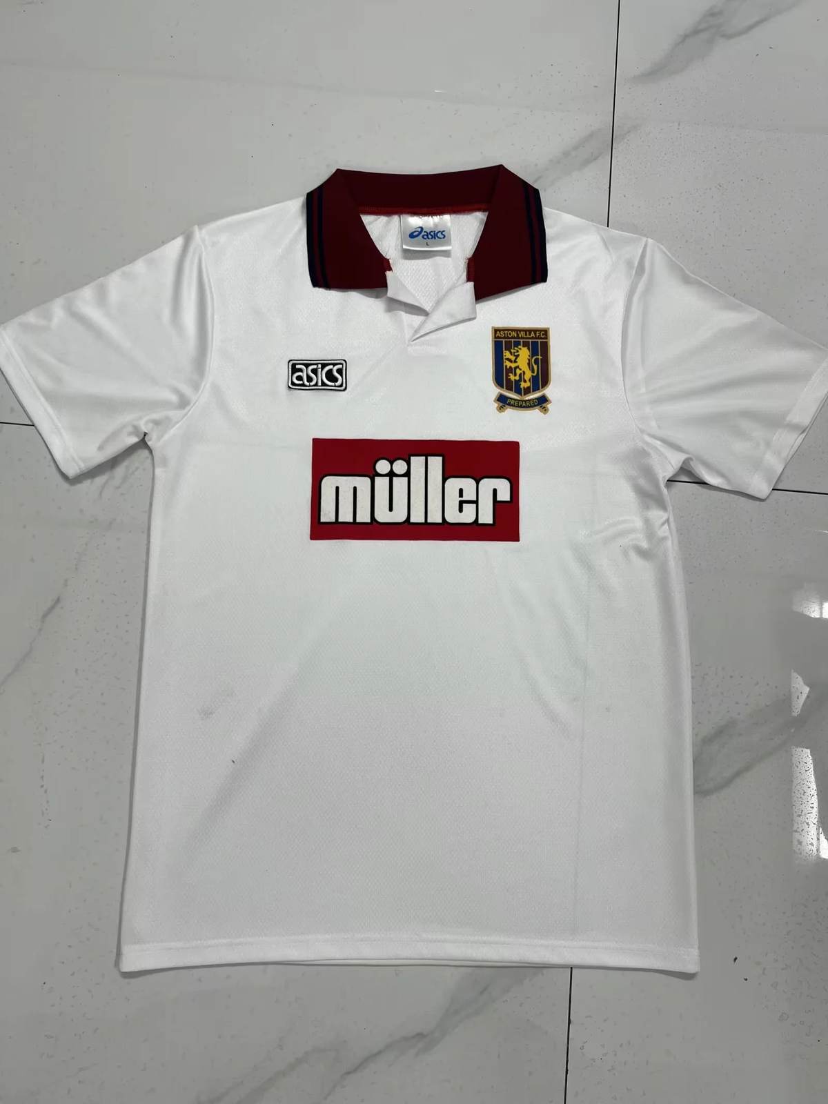 94 95 Aston Villa third away Retro size S-2XL 94 95 阿斯顿维拉 二客