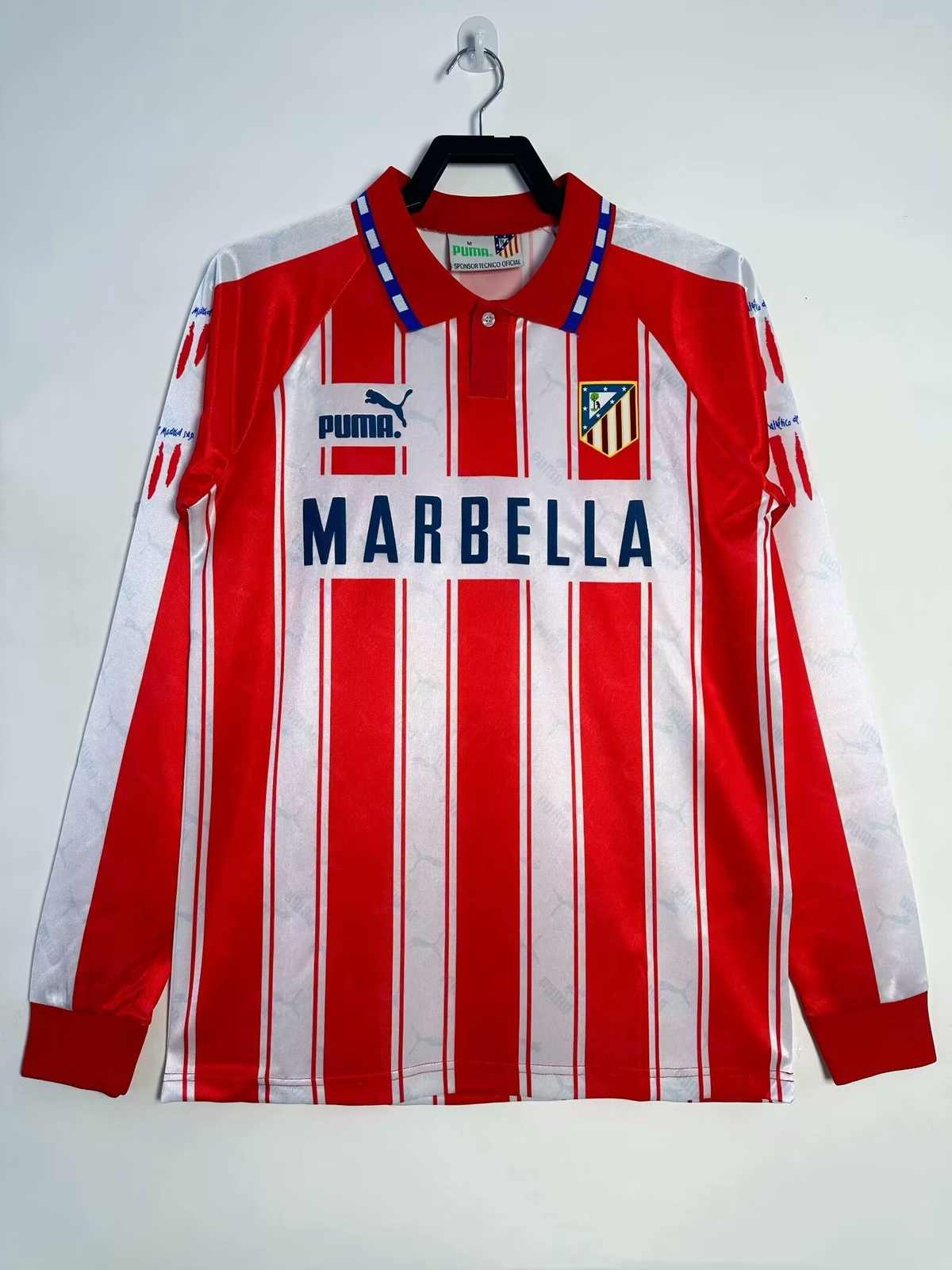 94 95 Atletico Madrid home long sleeved retro style 94 95 马德里竞技 主场 长袖 复古