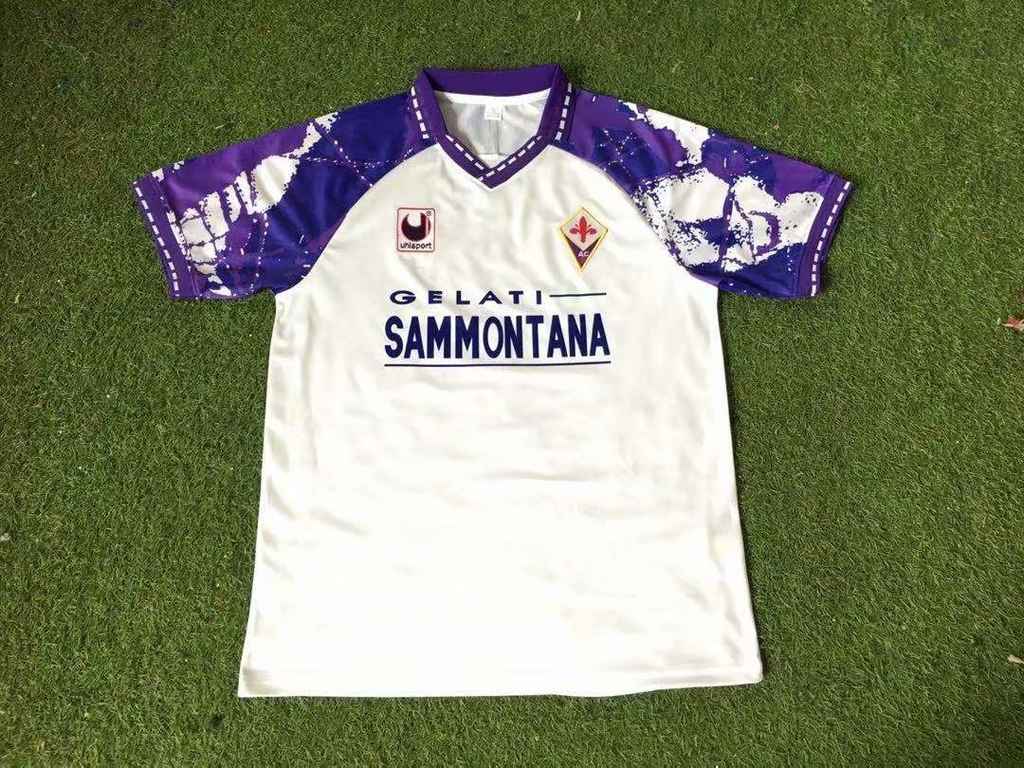 94 95 Fiorentina away retro 94 95 佛罗伦萨 客场 复古 S-XXL