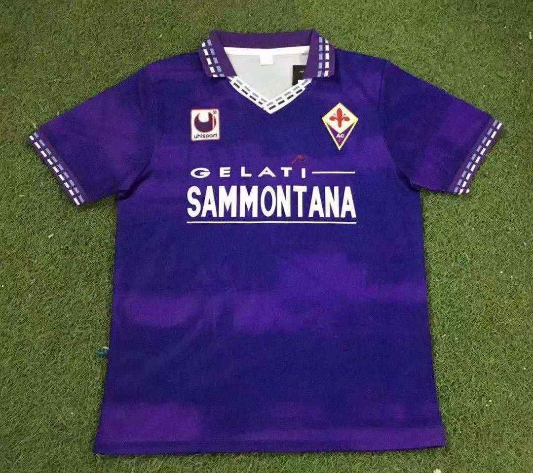 94 95 Fiorentina home retro 94 95 佛罗伦萨 主场 复古 S-XXL