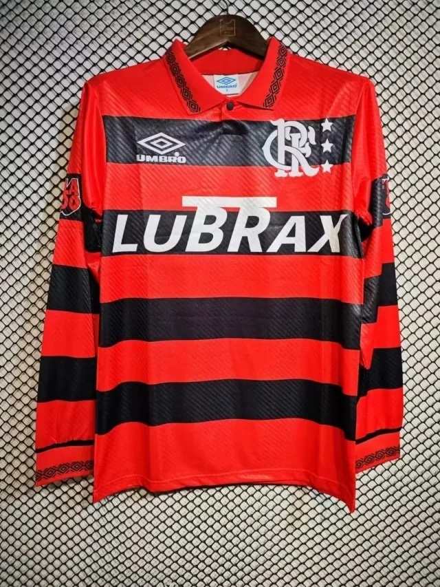94 95 Flamengo home long sleeves Retro 94 95 佛拉门戈 主场 长袖
