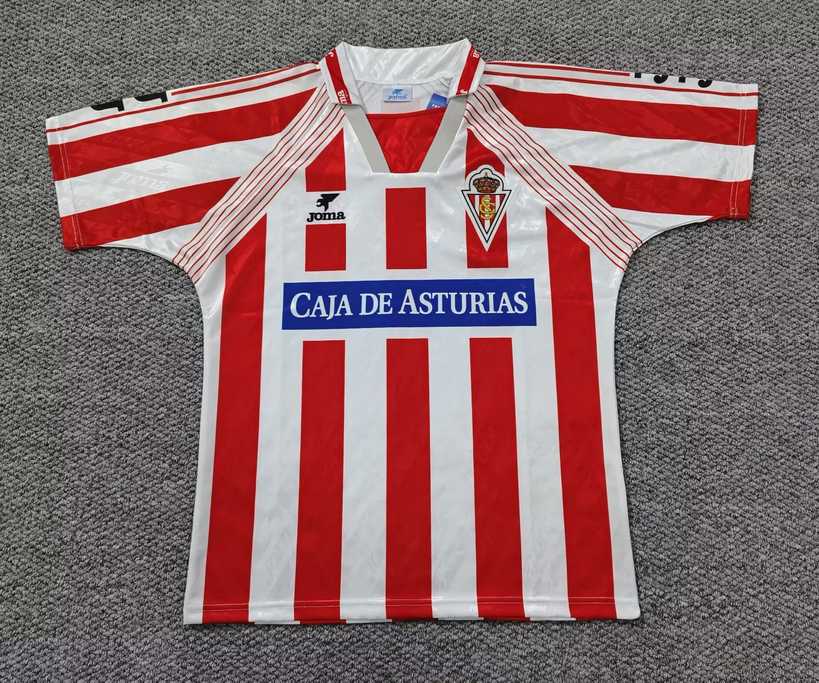 94 95 Sporting Gijon Home Retro 94 95 希洪竞技 主场 复古