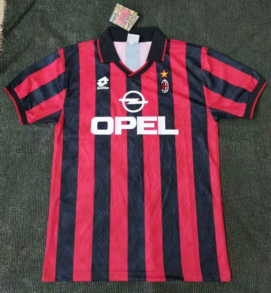 95 96 AC Milan Home Retro 95 96 AC米兰 主场 复古