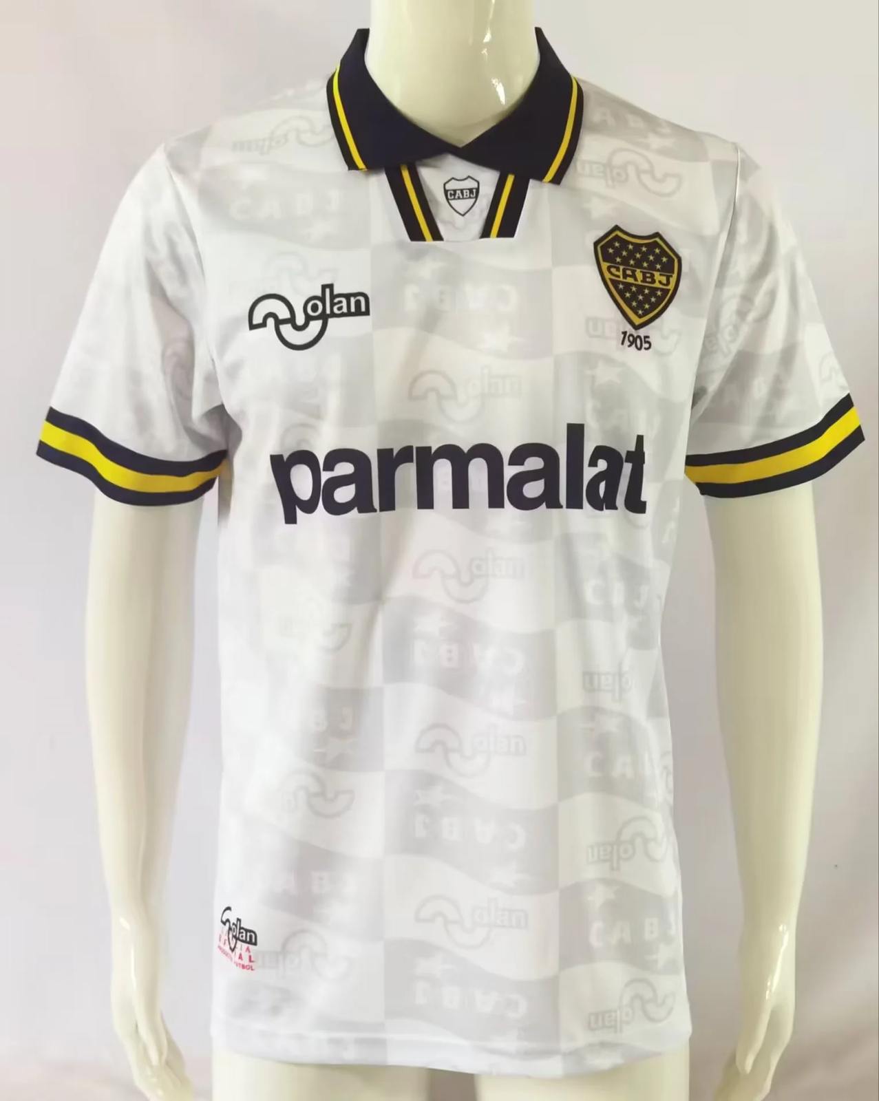 95 96 Boca away white Retro size S-2XL 95 96 博卡 客场