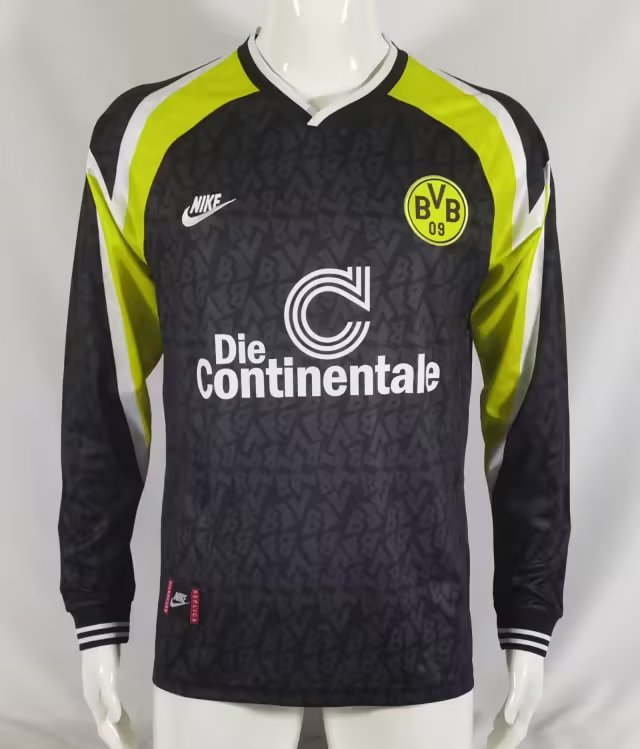 95 96 Dortmund away long sleeve retro 95 96 多特蒙德 客场 长袖 复古 S~XXL