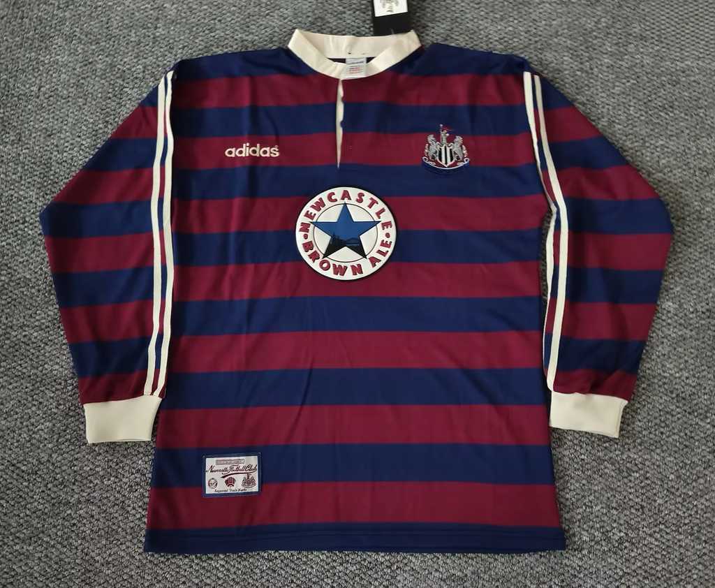 95 96 Newcastle United away long sleeves retro size S-2XL 95 96 纽卡斯尔 客场 长袖