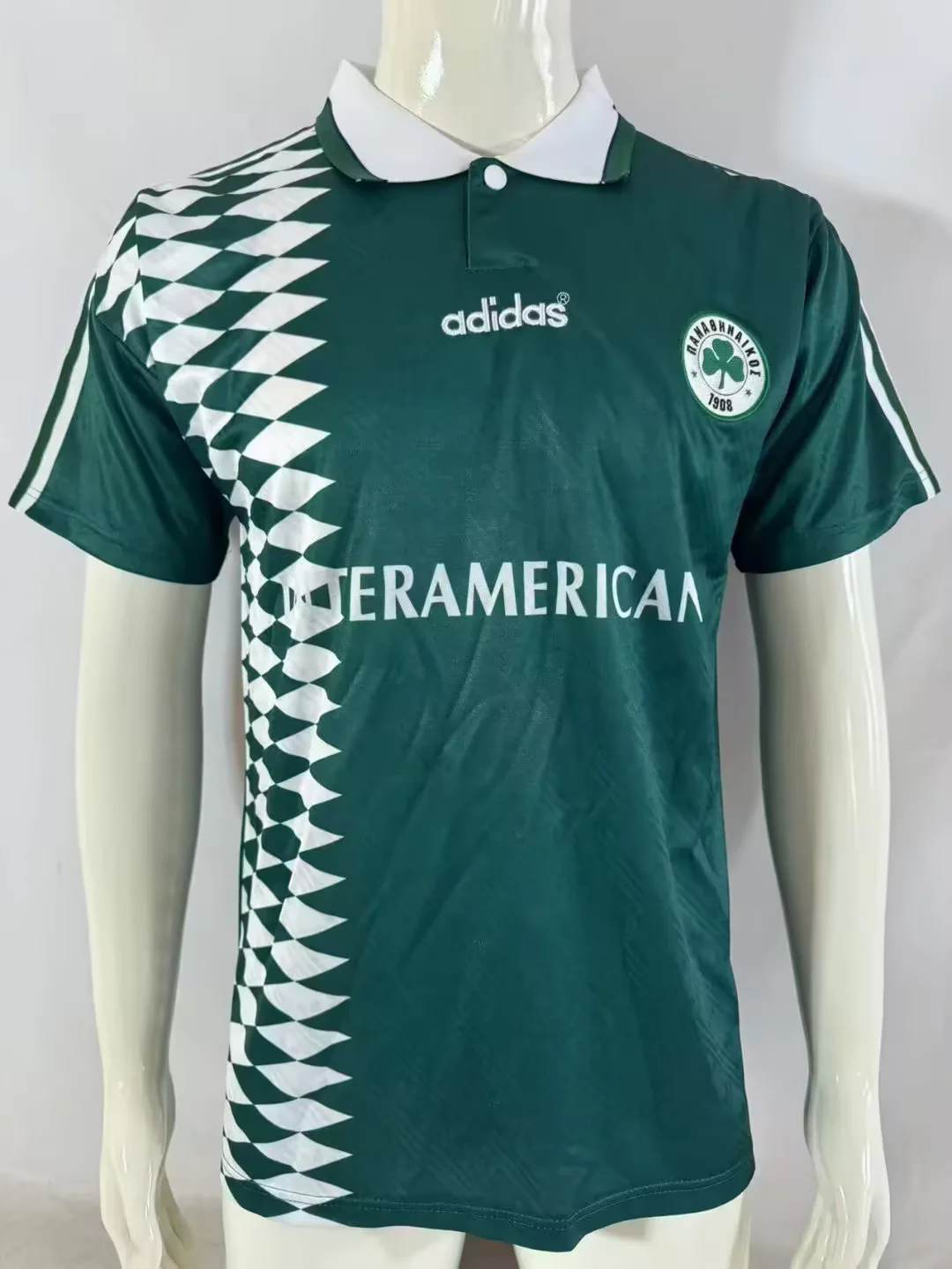 95 96 Panathinaikos home retro size S-2XL 95 96 帕纳辛纳科斯 主场