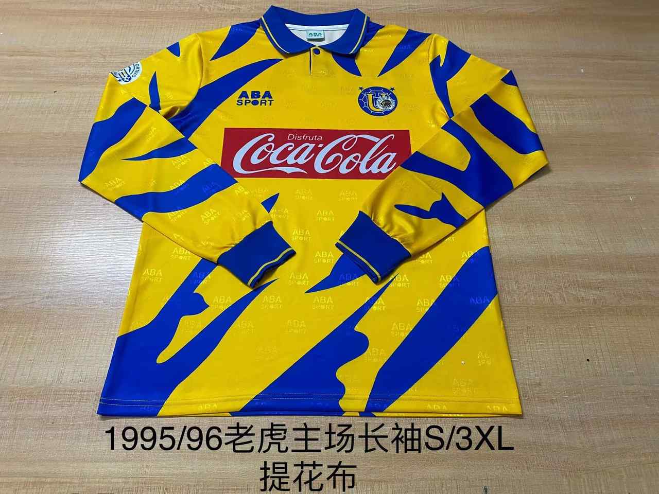 95 96 Tigre Home Long Sleeve Retro S-3XL 95 96 老虎 主场 长袖 复古 S-3XL
