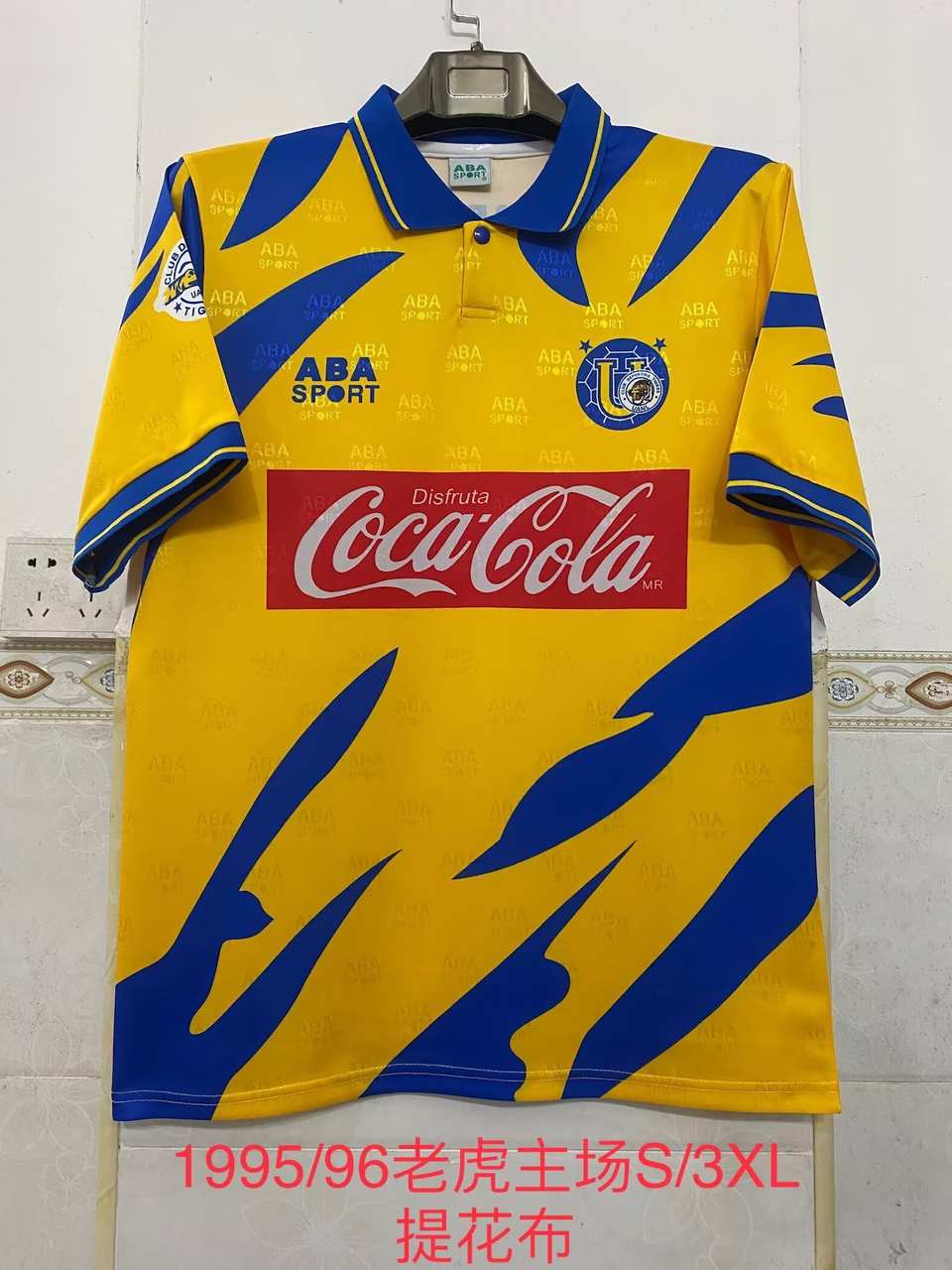 95 96 Tigres Home Retro S-3XL 95 96 老虎 主场 复古 S-3XL