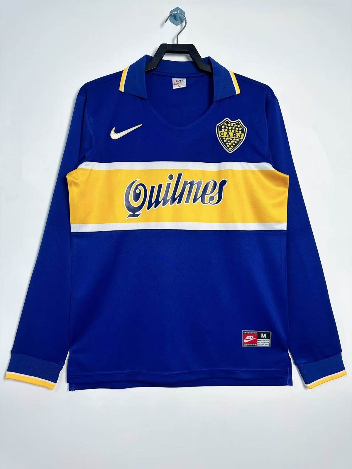 96 97 Boca Juniors home long sleeves Retro size S-2XL 96 97 博卡 主场 长袖