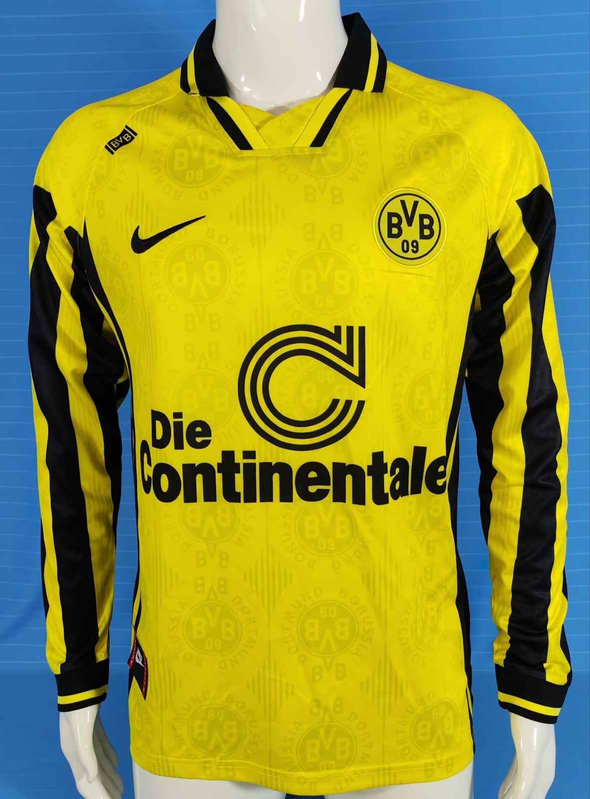 96 97 Dortmund home long sleeved retro S-2XL 96 97 多特蒙德 主场 长袖 复古 S-2XL