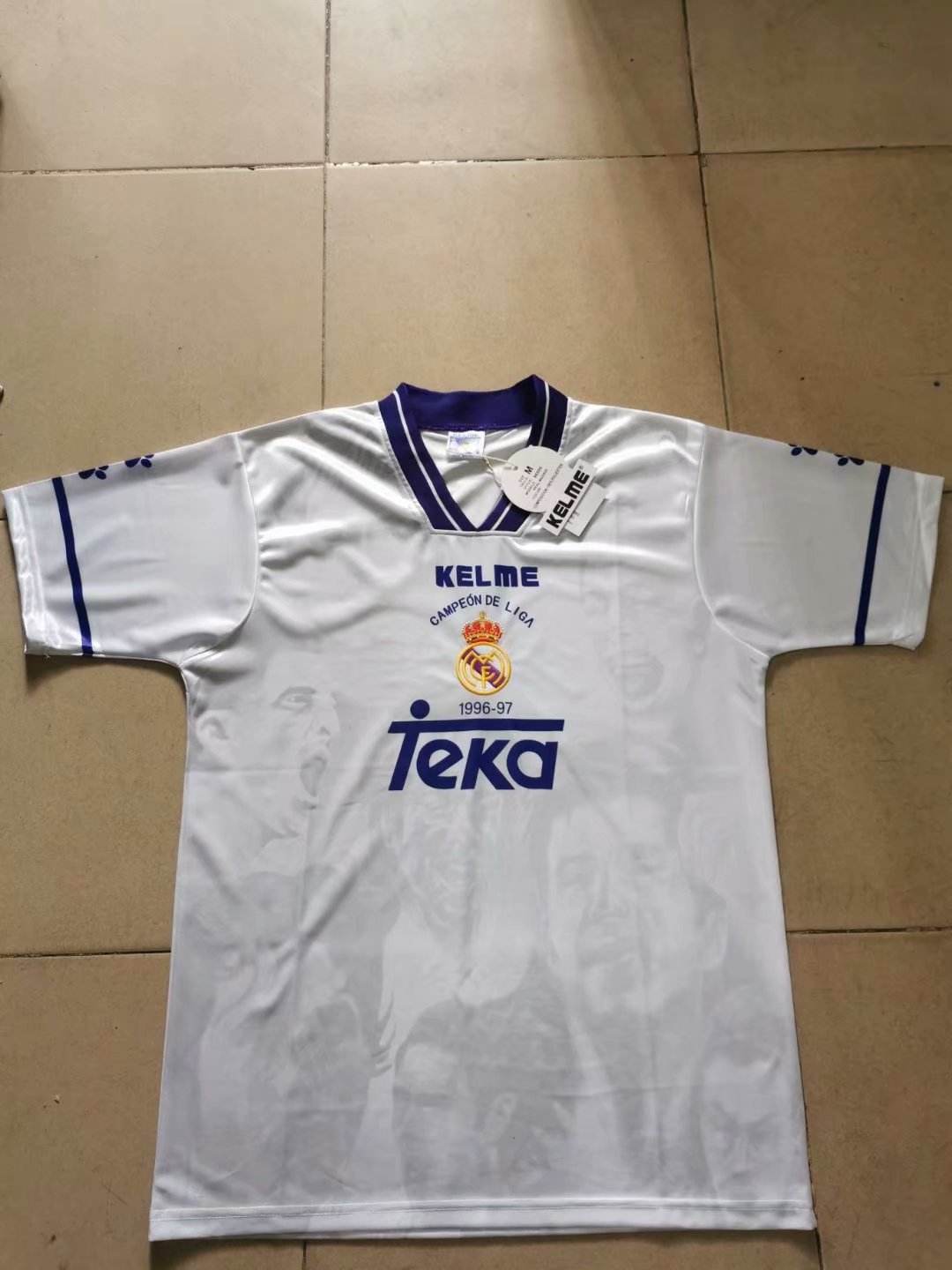 96 97 Real Madrid champion version retro 96 97 皇马 冠军版 复古 S-2XL