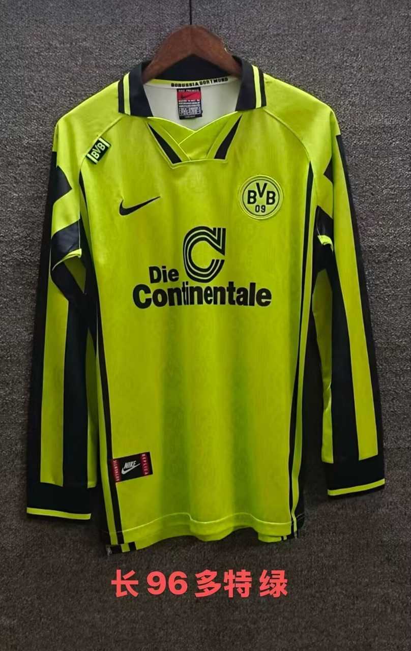 96 Dortmund home retro long sleeves 96 多特蒙德 主场 长袖 复古