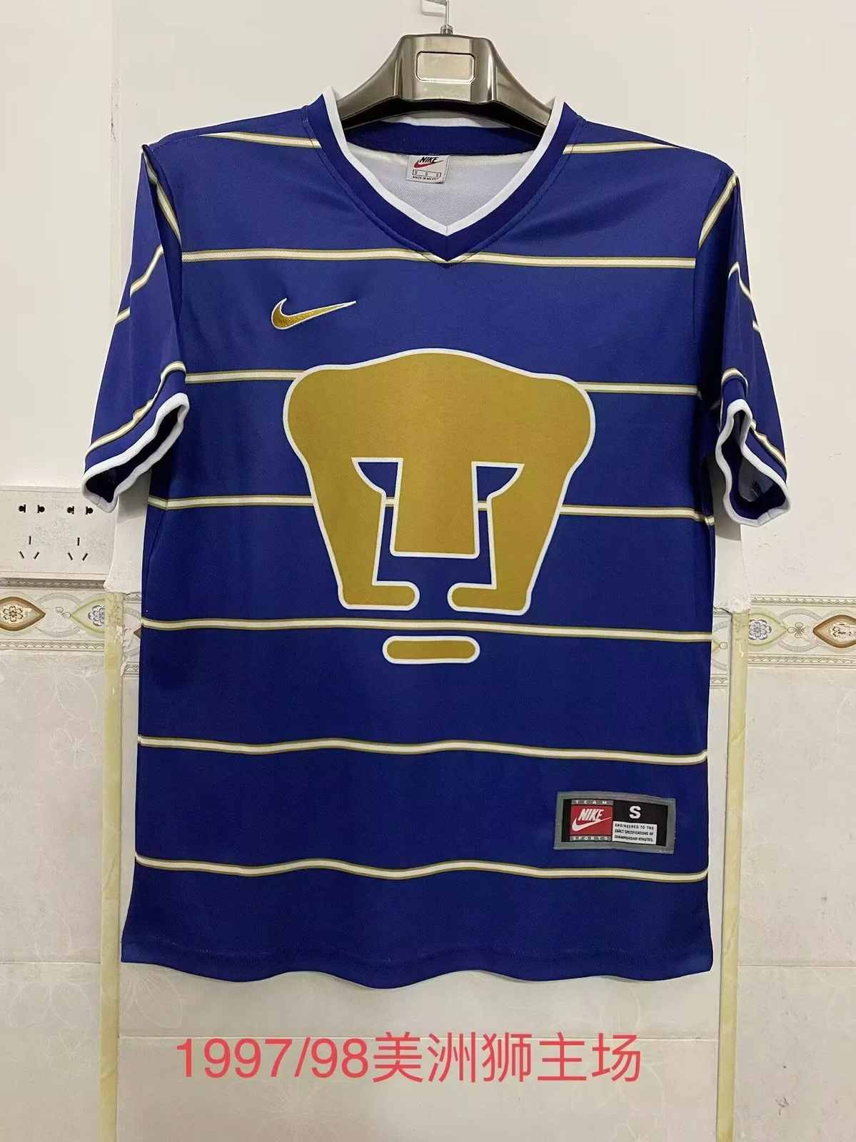 97 98 Pumas home Retro size S-2XL 97 98 美洲狮 主场