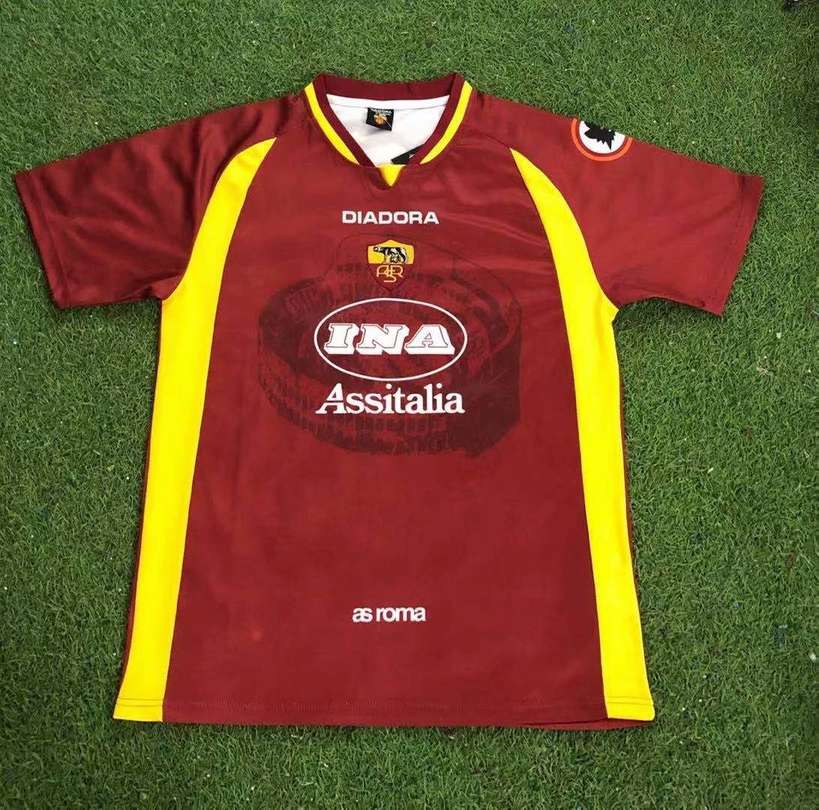 97 98 Roma home retro 罗马 主场 复古 S-XXL
