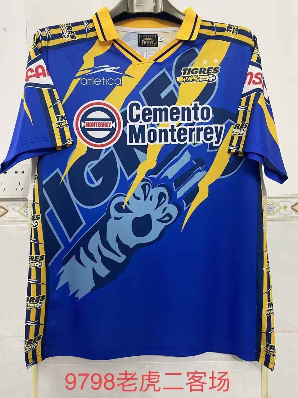 97 98 Tigres third Away Retro 97 98 老虎 二客 复古