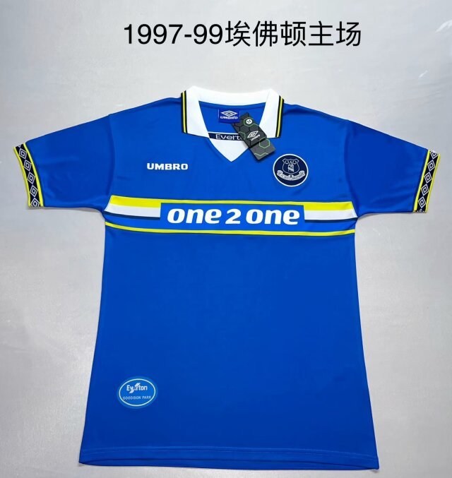 97 99 Everton Home Retro 97 99 埃佛顿 主场 复古