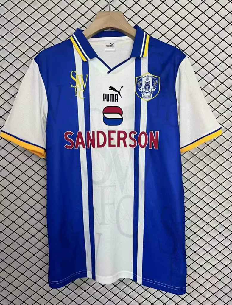 97 Sheffield Wednesday home Retro size S-4XL 97 谢菲尔德星期三 主场