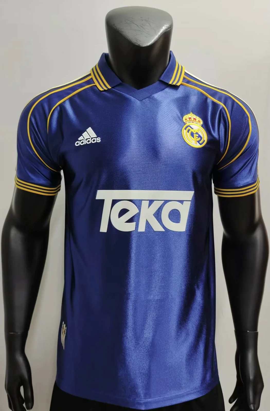 98 00 Real Madrid blue Retro size S-2XL 98 00 皇马 蓝色