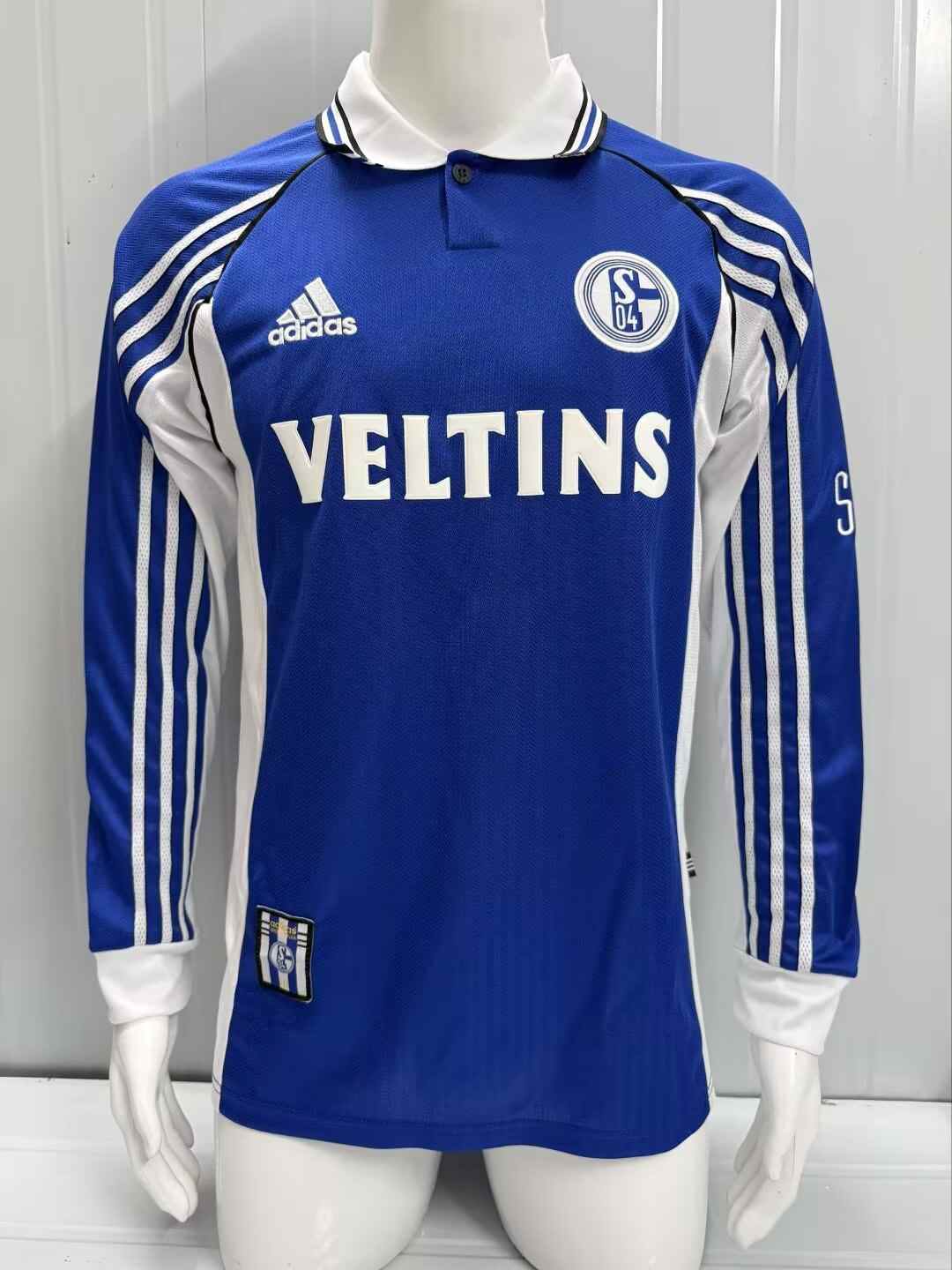 98 00 Schalke Home Long Sleeve Retro 98 00 沙尔克 主场 长袖 复古