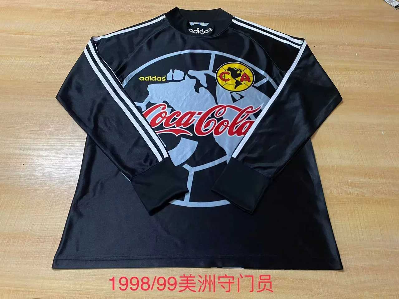 98 99 Americas CA goalkeeper GK black long sleeves size S-2XL 98 99 美洲 守门员 长袖