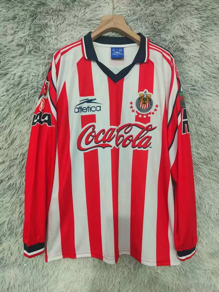 98 99 Chivas Home Long Sleeve Retro S-2XL 98 99 芝华士 主场 长袖 复古 S一2XL