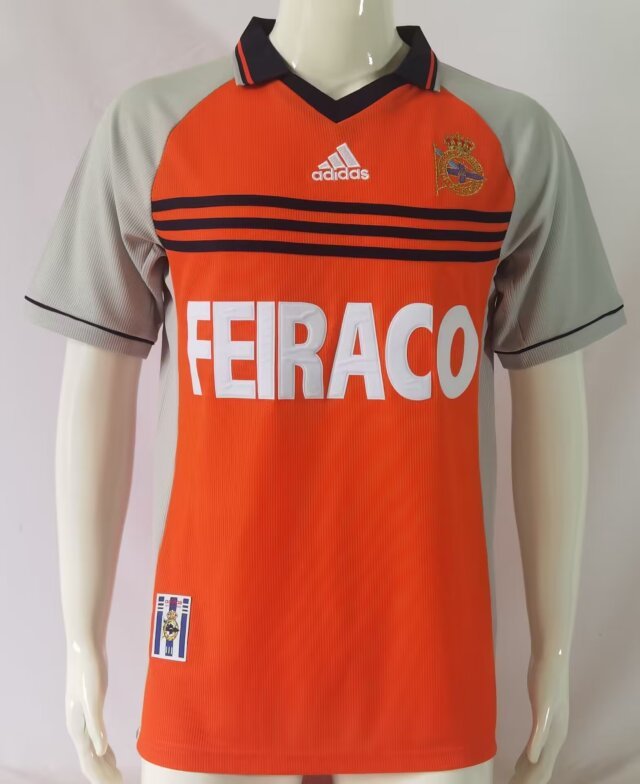 98 99 Deportivo third Away retro S~XXL 98 99 拉科鲁尼亚 二客 复古 S~XXL