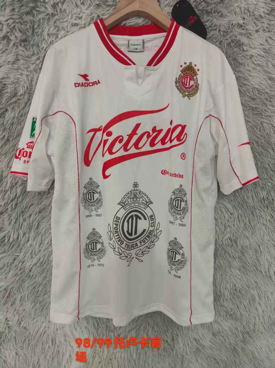 98 99 Toluca away Retro size S-2XL 98 99 托卢卡 客场 复古 S-2XL