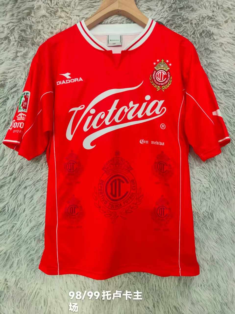 98 99 Toluca home Retro size S-2XL98 99 托卢卡 主场 复古 S-2XL