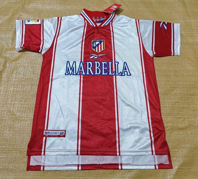 99 00 Atletico Madrid home retro 99 00 马德里竞技 主场 复古