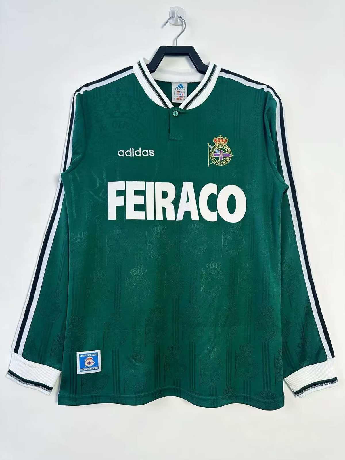 99 00 Deportivo de La Coruna away long sleeves retro 99 00 拉科鲁尼亚 客场 长袖 复古