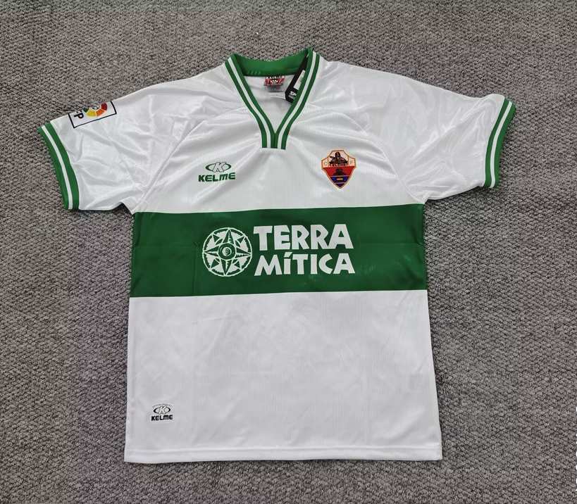 99 00 Elche Home Retro Jersey S-4XL 99 00 埃尔切 主场 复古 S-4XL