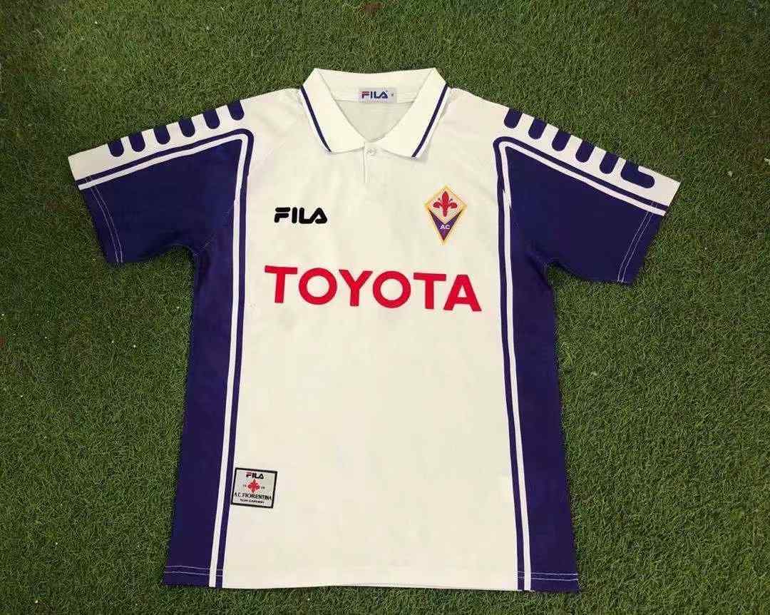 99 00 Fiorentina away retro 99 00 佛罗伦萨 客场 复古 S-XXL