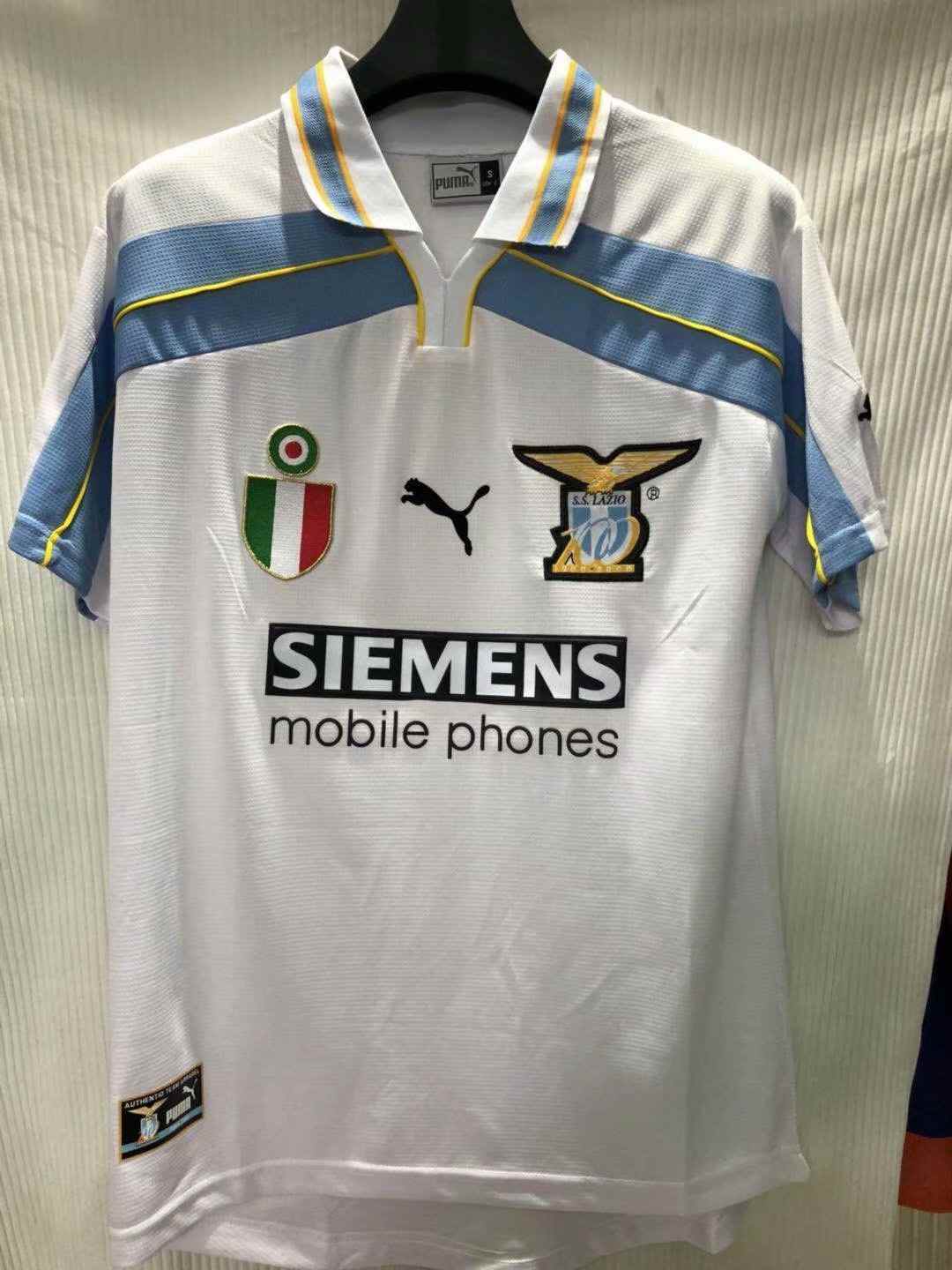 99 00 Lazio away retro 拉齐奥 客场 复古 S ~2XL