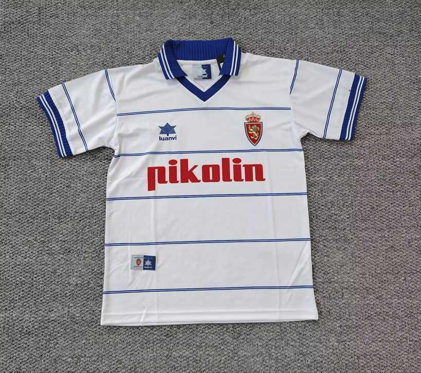 99 00 Real Zaragoza home retro S-4XL 99 00 萨拉戈萨 主场 复古