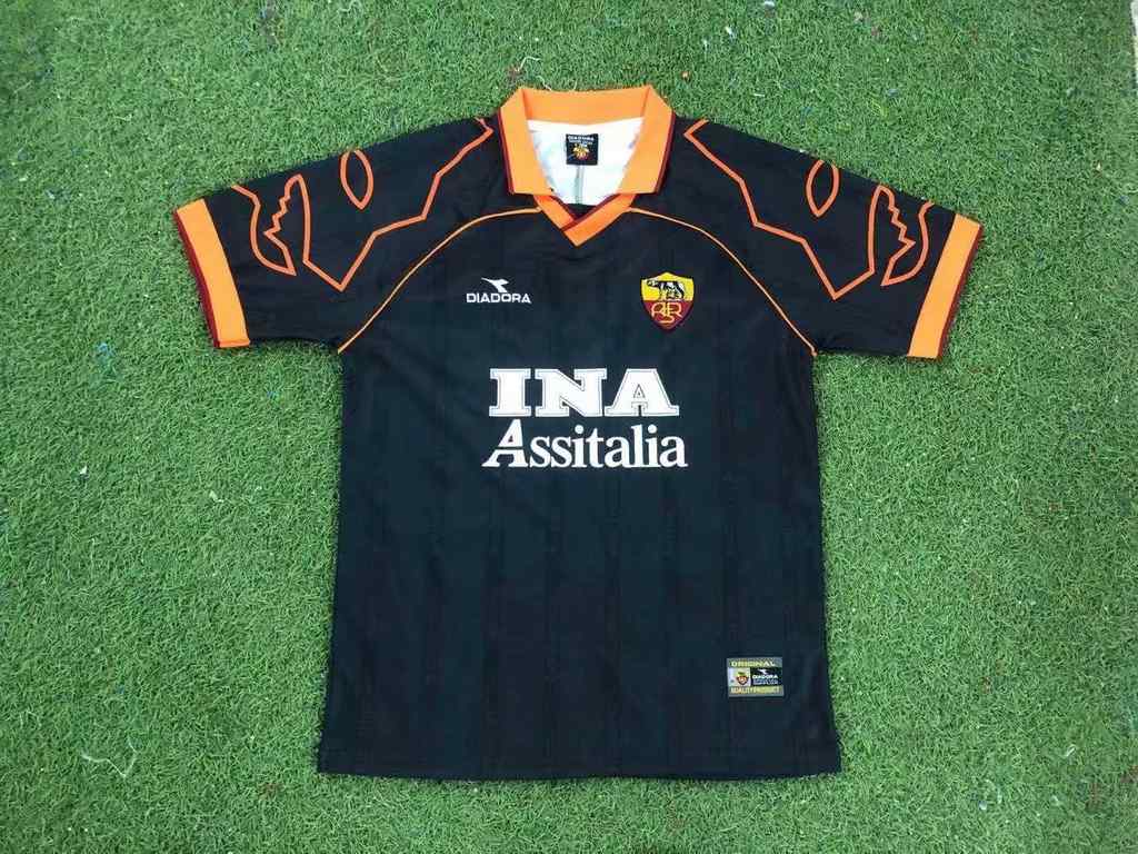 99 00 Roma away retro 罗马 客场 复古 S-XXL