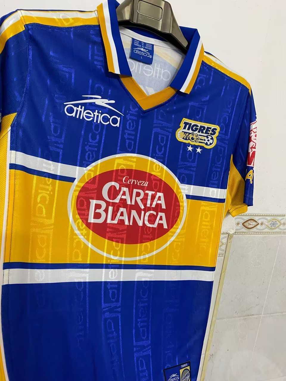 99 00 Tigres away retro S-3XL 99 00 老虎 客场 复古 S-3XL
