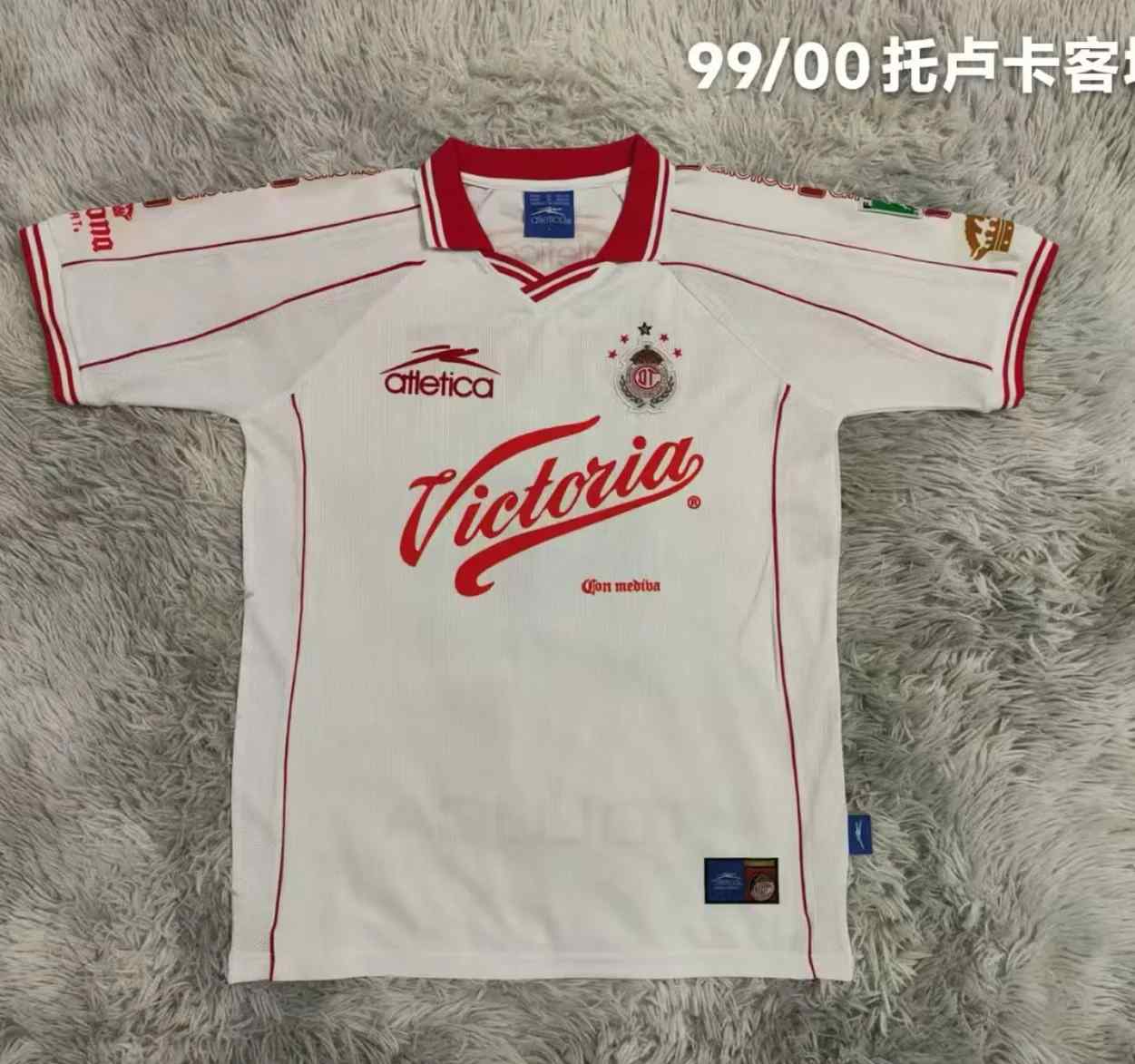 99 00 Toluca away Retro size S-2XL 99 00 托卢卡 客场