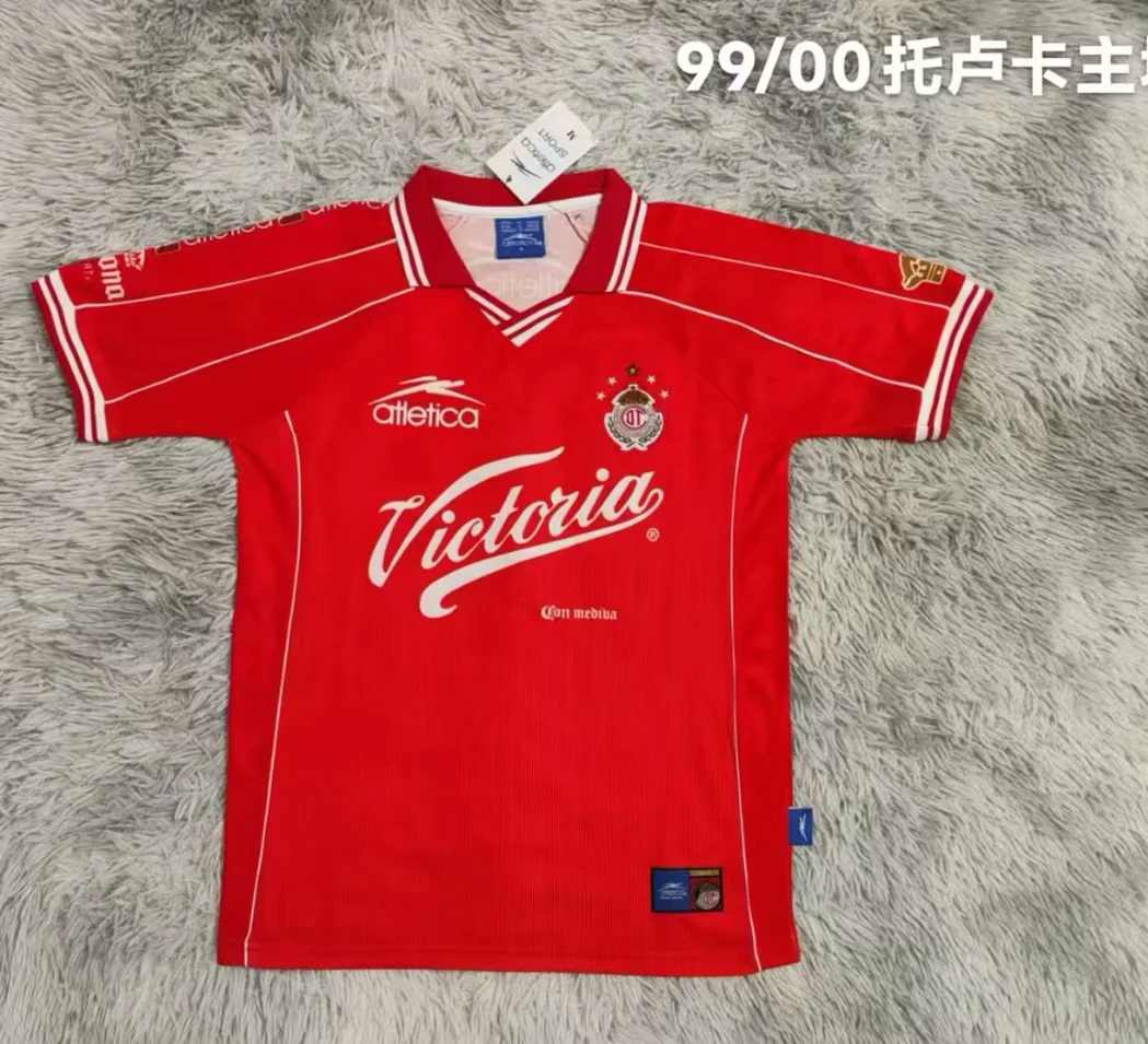 99 00 Toluca home Retro size S-2XL 99 00 托卢卡 主场