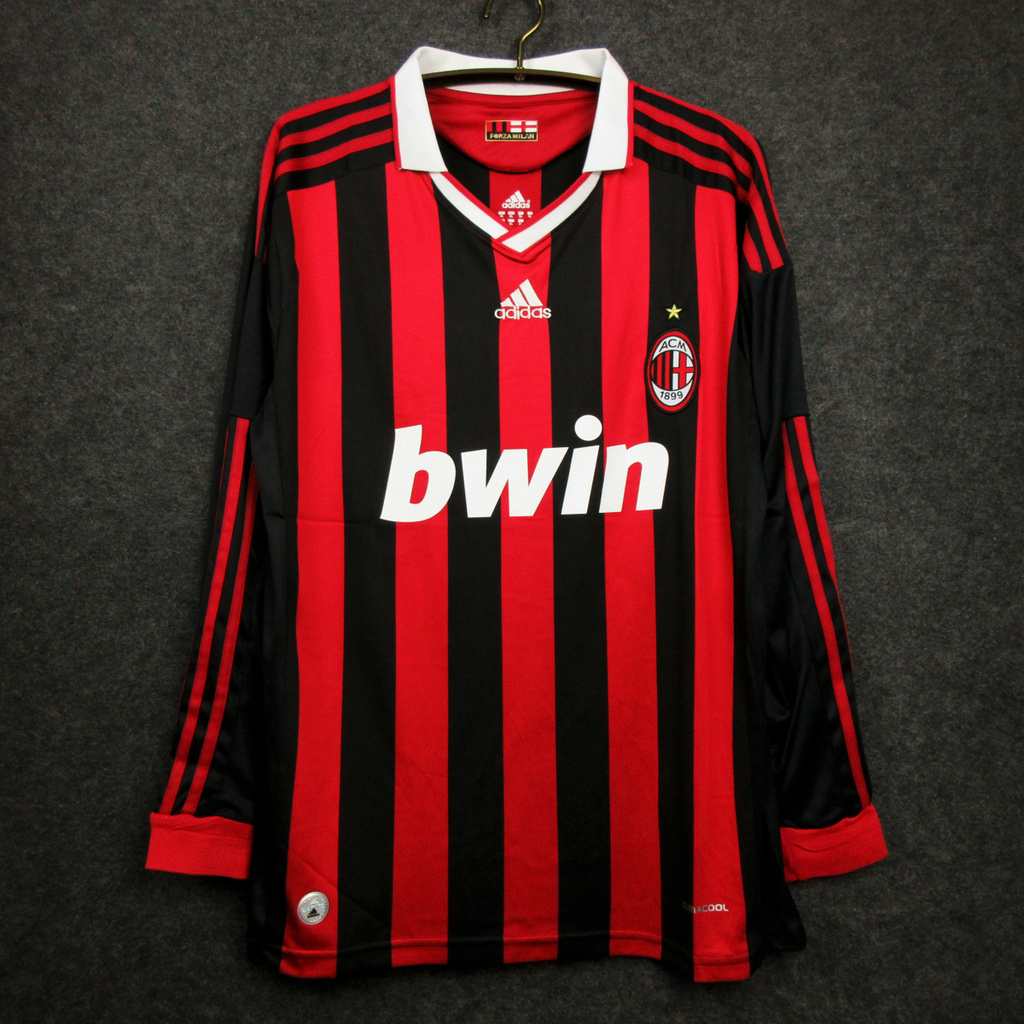 Retro AC Milan home long sleeves 09_10