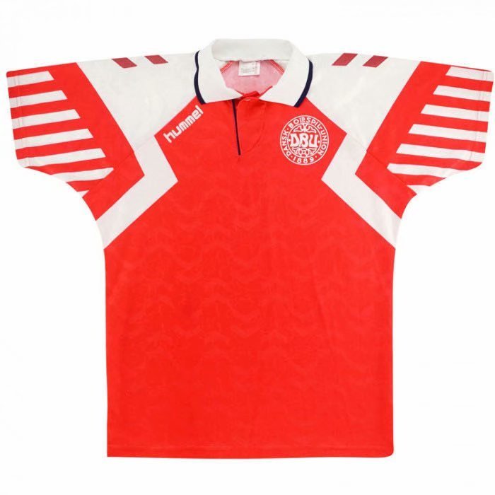 rétro Danemark Ligue des champions rouge 1992
