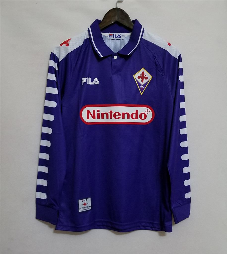 Retro F_lorence home purple long sleeve 97_98