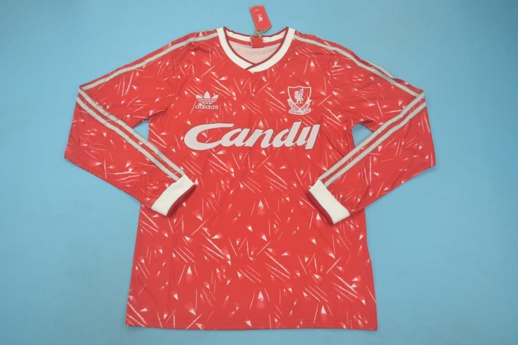 Retro Li_verpool home red long sleeve 89_90